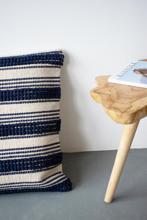 COTTON CANVAS - NAVY RIPPLE EURO