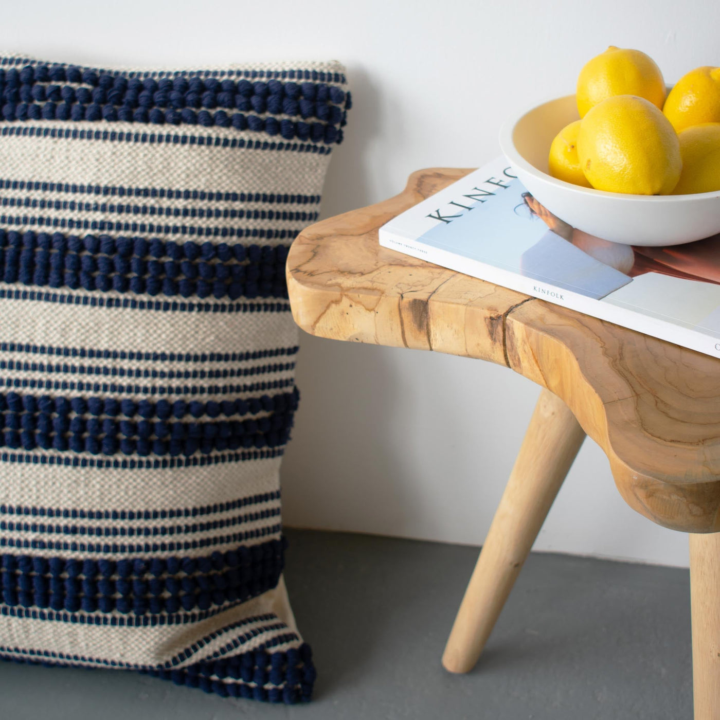 COTTON CANVAS - NAVY RIPPLE EURO