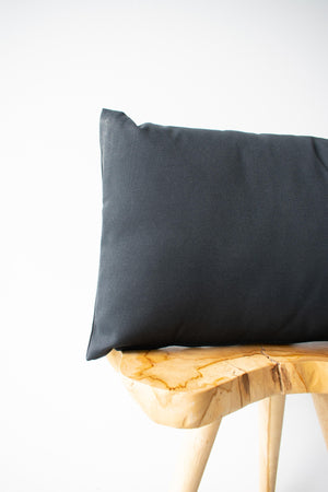 OUTDOOR PILLOW - BLACK LUMBAR