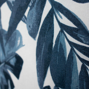 OUTDOOR PILLOW - NAVY PALM LEAF LUMBAR