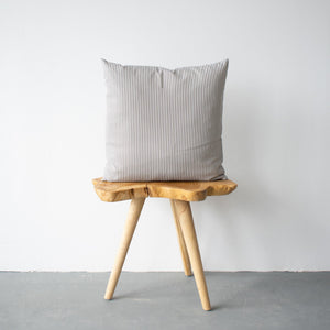 OUTDOOR PILLOW - GREY STRIPE 20"