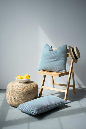 OUTDOOR PILLOW - NAVY STRIPE LUMBA
