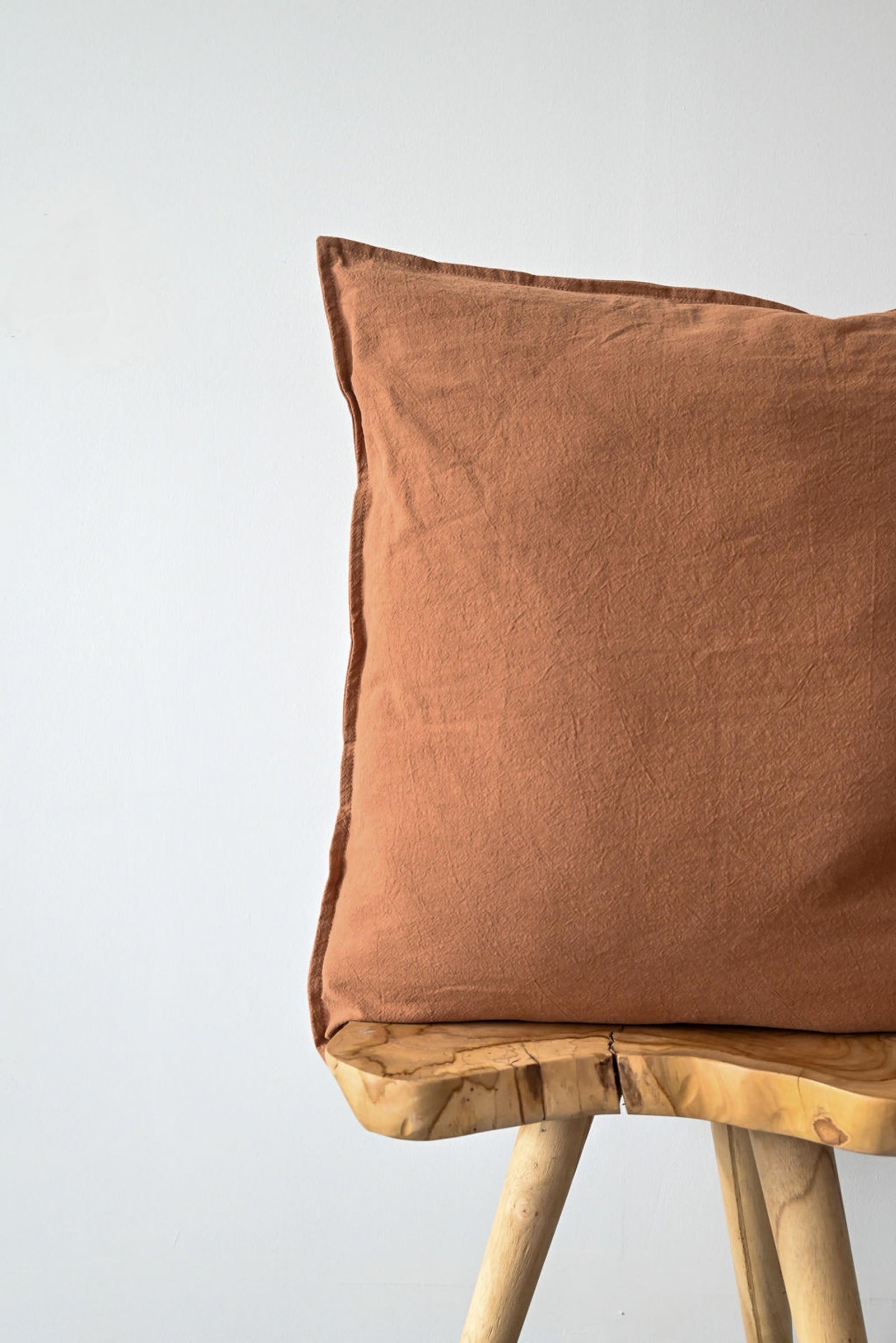 COTTON/ LINEN - RUST