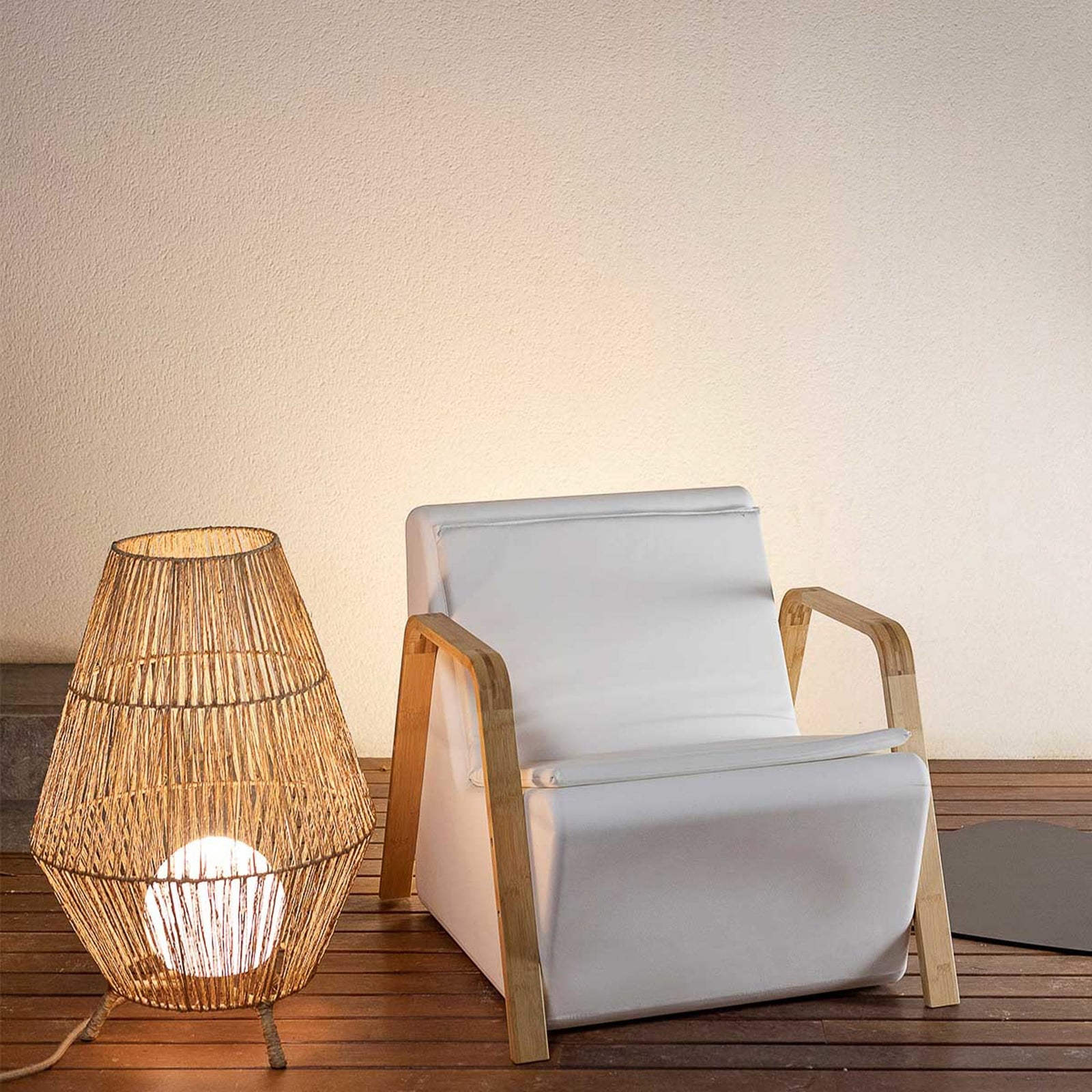 Tarida Indoor/Outdoor Chair with integrated LED lighting