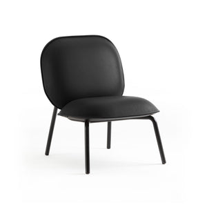 Tasca Lounge Chair & Ottoman Eco Leather Fabric - Indoor Use