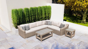 Tulip 6 Seat Sectional with Sunbrella® Cushions