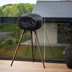 Le Feu Ground High Dome Matte Black Fireplace - BioEthanol Fuel