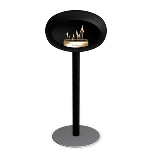 Le Feu Freestanding Matte Black Fireplace - BioEthanol Fuel