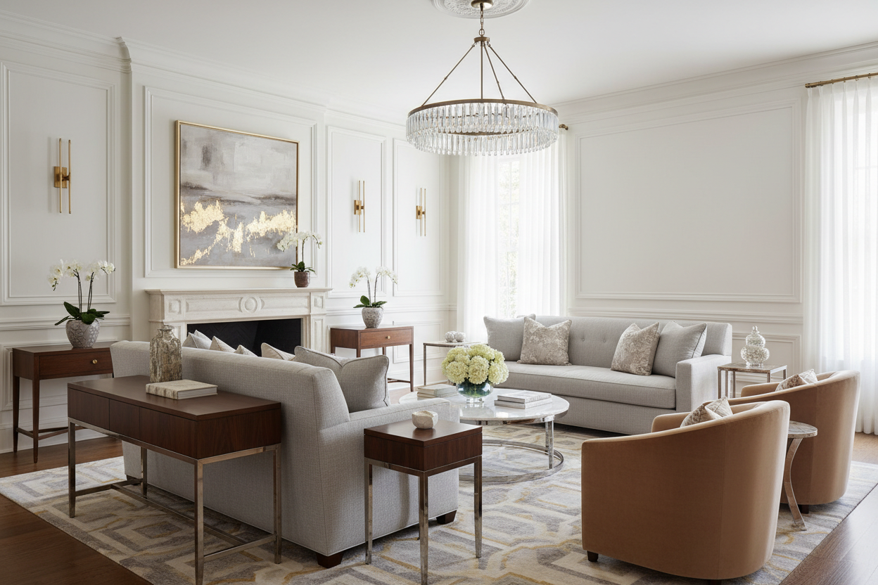 luxury furniture living room transitional