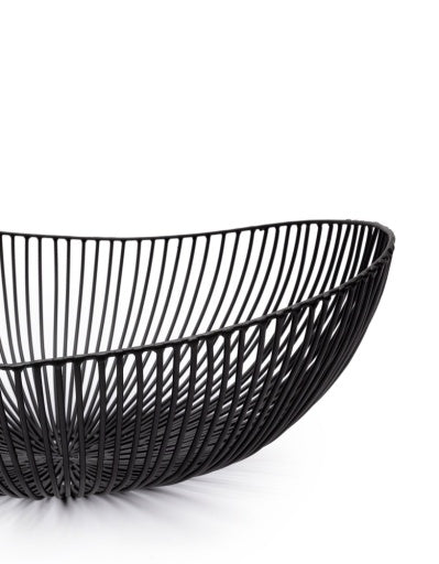 BASKET OVAL BLACK MEO