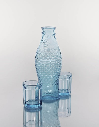 Fish & Fish Carafe + 2 Glasses Gift Set