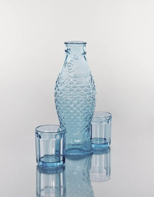 Fish & Fish Carafe + 2 Glasses Gift Set