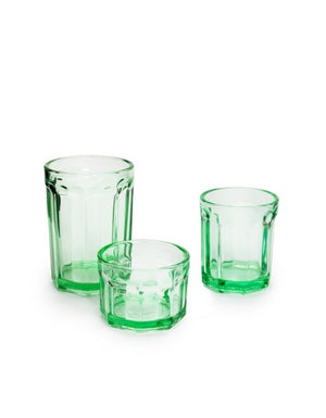 Fish & Fish Green Glasses - Set of 4
