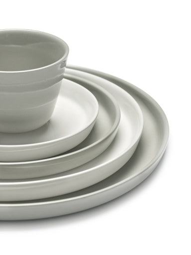 Cena Medium Porcelain High Plates - Set of 4