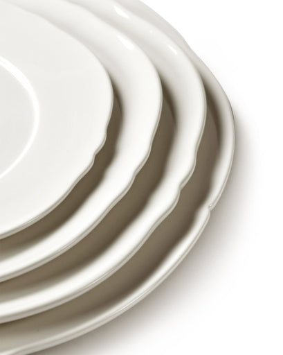 Sergio Herman White Silhoutte Breakfast  Plates - Set of 4
