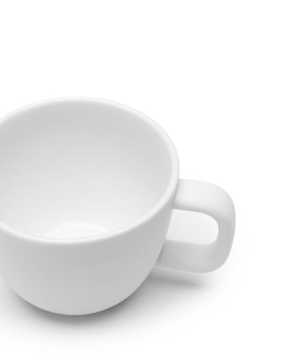 Passe-Partout Matte White Espresso Cups - Set of 4